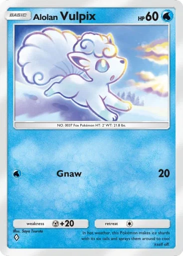 Alolan Vulpix 055/429, carta do Pacote Deluxe Mega (Pokémon TCG Pocket)