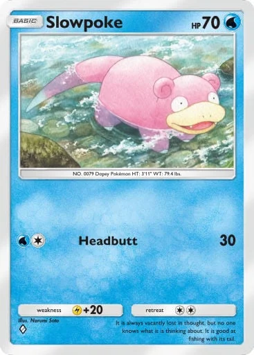 Slowpoke 057/429, carta do Pacote Deluxe Mega (Pokémon TCG Pocket)