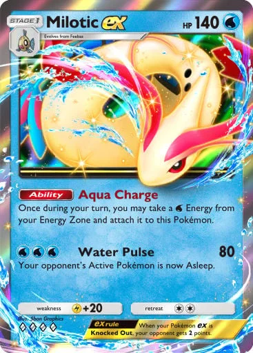 Milotic ex 070/429, carta do Pacote Deluxe Mega (Pokémon TCG Pocket)
