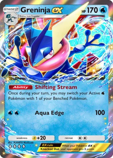 Greninja ex 073/429, carta do Pacote Deluxe Mega (Pokémon TCG Pocket)
