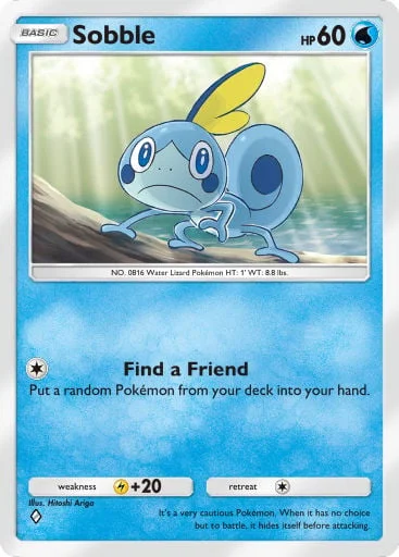 Sobble 074/429, carta do Pacote Deluxe Mega (Pokémon TCG Pocket)