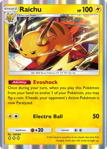 Raichu 083/429, carta do Pacote Deluxe Mega (Pokémon TCG Pocket)