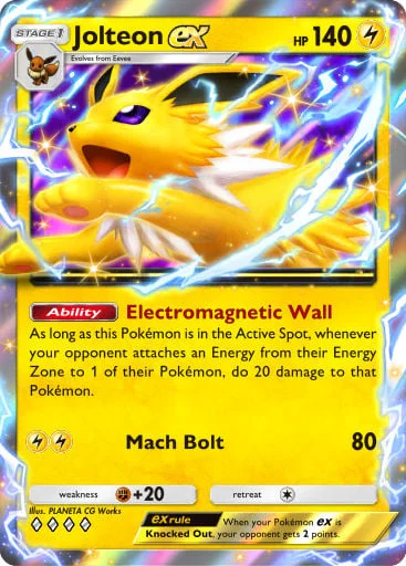 Jolteon ex 087/429, carta do Pacote Deluxe Mega (Pokémon TCG Pocket)