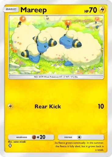 Mareep 088/429, carta do Pacote Deluxe Mega (Pokémon TCG Pocket)