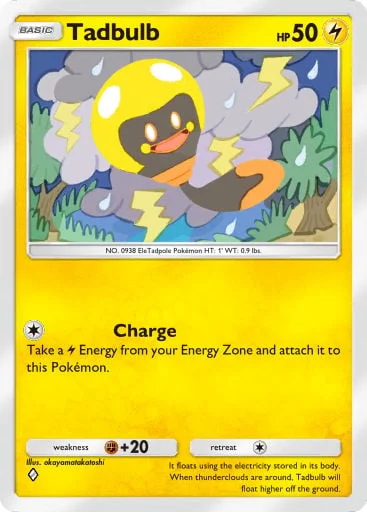 Tadbulb 100/429, carta do Pacote Deluxe Mega (Pokémon TCG Pocket)