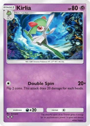 Kirlia 105/429, carta do Pacote Deluxe Mega (Pokémon TCG Pocket)