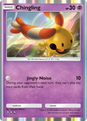 Chingling 109/429, carta do Pacote Deluxe Mega (Pokémon TCG Pocket)