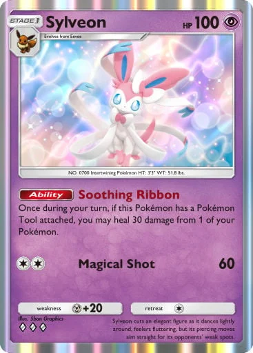 Sylveon 112/429, carta do Pacote Deluxe Mega (Pokémon TCG Pocket)