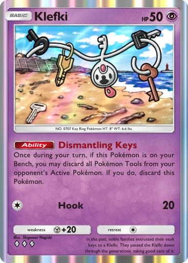 Klefki 113/429, carta do Pacote Deluxe Mega (Pokémon TCG Pocket)