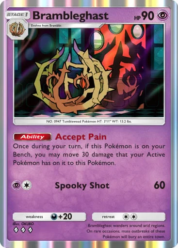 Brambleghast 119/429, carta do Pacote Deluxe Mega (Pokémon TCG Pocket)