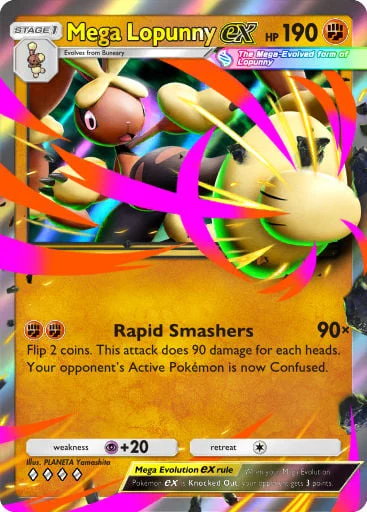 Mega Lopunny ex 125/429, carta do Pacote Deluxe Mega (Pokémon TCG Pocket)