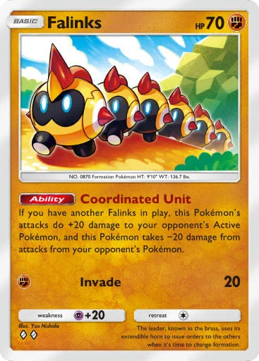 Falinks 135/429, carta do Pacote Deluxe Mega (Pokémon TCG Pocket)