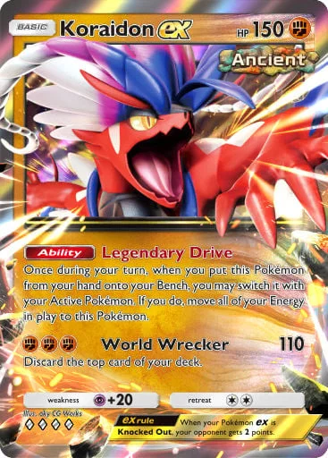 Koraidon ex 136/429, carta do Pacote Deluxe Mega (Pokémon TCG Pocket)