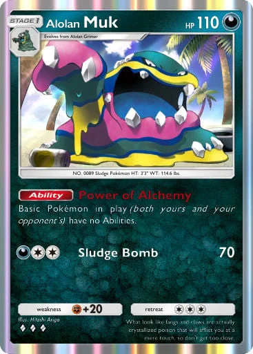 Alolan Muk 138/429, carta do Pacote Deluxe Mega (Pokémon TCG Pocket)