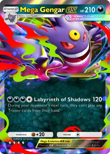 Mega Gengar ex 141/429, carta do Pacote Deluxe Mega (Pokémon TCG Pocket)