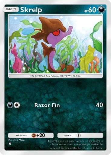 Skrelp 147/429, carta do Pacote Deluxe Mega (Pokémon TCG Pocket)
