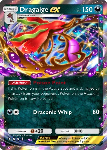 Dragalge ex 148/429, carta do Pacote Deluxe Mega (Pokémon TCG Pocket)