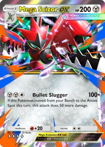 Mega Scizor ex 156/429, carta do Pacote Deluxe Mega (Pokémon TCG Pocket)