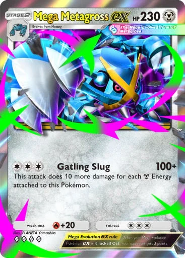 Mega Metagross ex 160/429, carta do Pacote Deluxe Mega (Pokémon TCG Pocket)