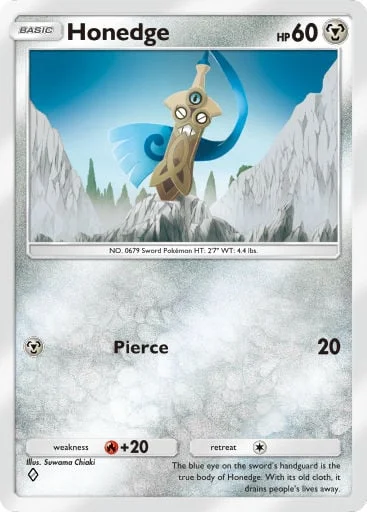 Honedge 161/429, carta do Pacote Deluxe Mega (Pokémon TCG Pocket)