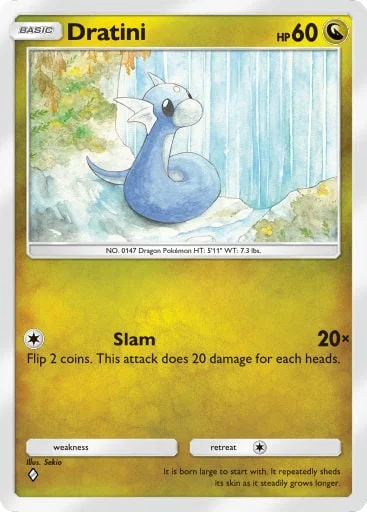 Dratini 169/429, carta do Pacote Deluxe Mega (Pokémon TCG Pocket)