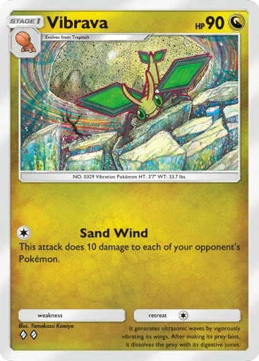 Vibrava 171/429, carta do Pacote Deluxe Mega (Pokémon TCG Pocket)