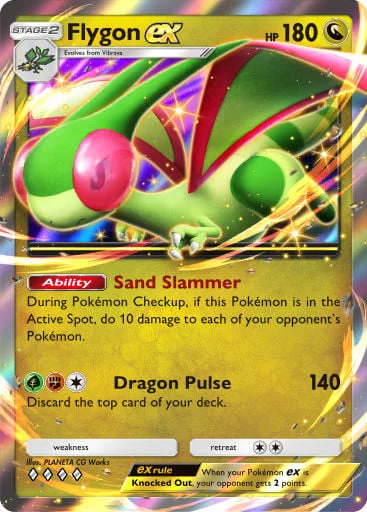 Flygon ex 172/429, carta do Pacote Deluxe Mega (Pokémon TCG Pocket)