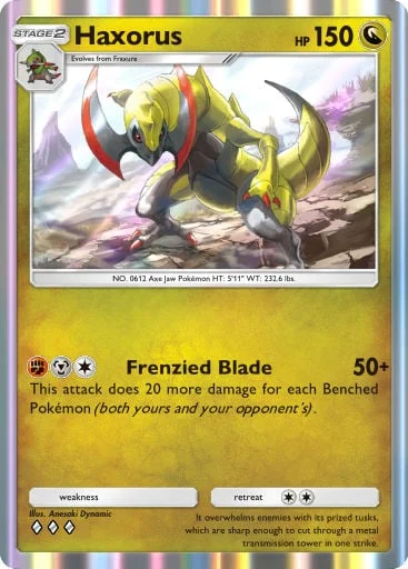 Haxorus 176/429, carta do Pacote Deluxe Mega (Pokémon TCG Pocket)