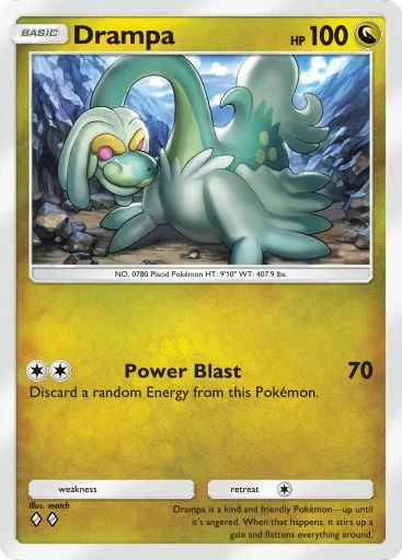 Drampa 177/429, carta do Pacote Deluxe Mega (Pokémon TCG Pocket)