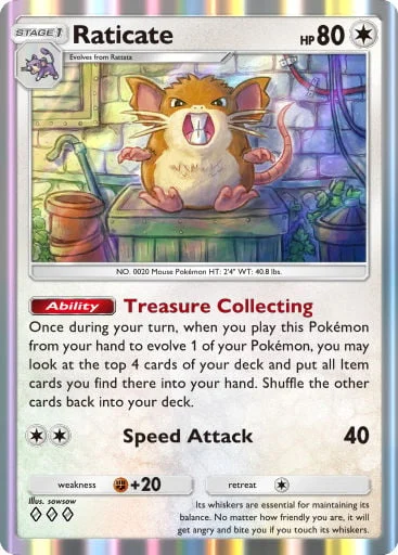 Raticate 179/429, carta do Pacote Deluxe Mega (Pokémon TCG Pocket)