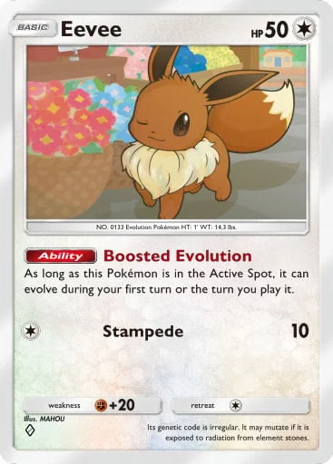 Eevee 183/429, carta do Pacote Deluxe Mega (Pokémon TCG Pocket)