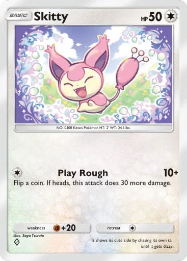 Skitty 184/429, carta do Pacote Deluxe Mega (Pokémon TCG Pocket)