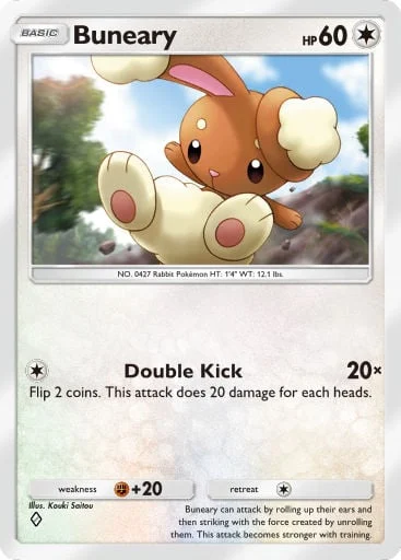 Buneary 187/429, carta do Pacote Deluxe Mega (Pokémon TCG Pocket)