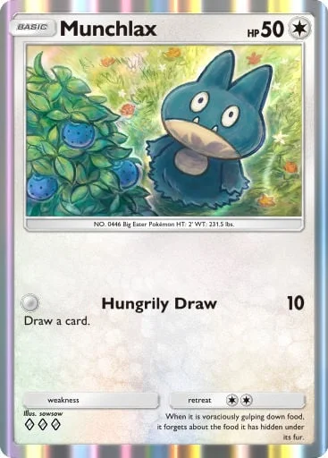 Munchlax 188/429, carta do Pacote Deluxe Mega (Pokémon TCG Pocket)
