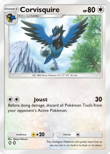 Corvisquire 196/429, carta do Pacote Deluxe Mega (Pokémon TCG Pocket)