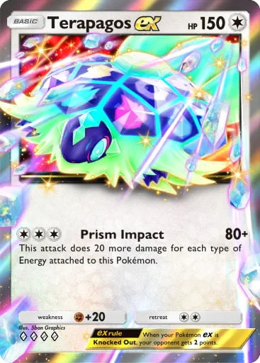 Terapagos ex 197/429, carta do Pacote Deluxe Mega (Pokémon TCG Pocket)