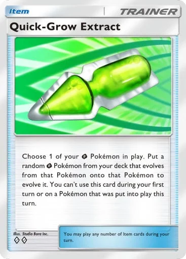 Quick-Grow Extract 201/429, carta do Pacote Deluxe Mega (Pokémon TCG Pocket)
