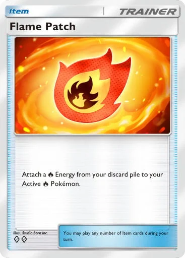 Flame Patch 203/429, carta do Pacote Deluxe Mega (Pokémon TCG Pocket)