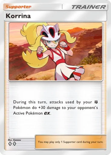 Korrina 217/429, carta do Pacote Deluxe Mega (Pokémon TCG Pocket)