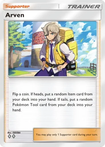 Arven 222/429, carta do Pacote Deluxe Mega (Pokémon TCG Pocket)