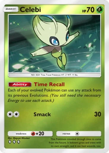 Celebi 243/429, carta do Pacote Deluxe Mega (Pokémon TCG Pocket)