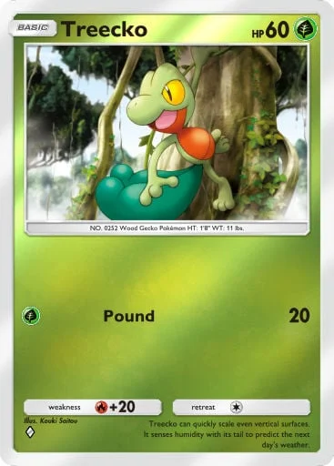 Treecko 244/429, carta do Pacote Deluxe Mega (Pokémon TCG Pocket)