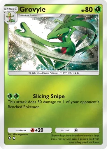 Grovyle 245/429, carta do Pacote Deluxe Mega (Pokémon TCG Pocket)