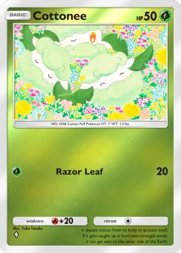 Cottonee 248/429, carta do Pacote Deluxe Mega (Pokémon TCG Pocket)