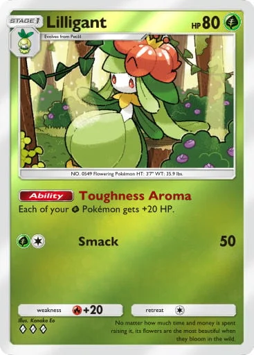 Lilligant 250/429, carta do Pacote Deluxe Mega (Pokémon TCG Pocket)