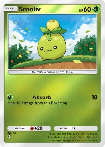Smoliv 254/429, carta do Pacote Deluxe Mega (Pokémon TCG Pocket)