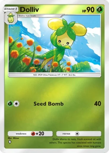 Dolliv 255/429, carta do Pacote Deluxe Mega (Pokémon TCG Pocket)