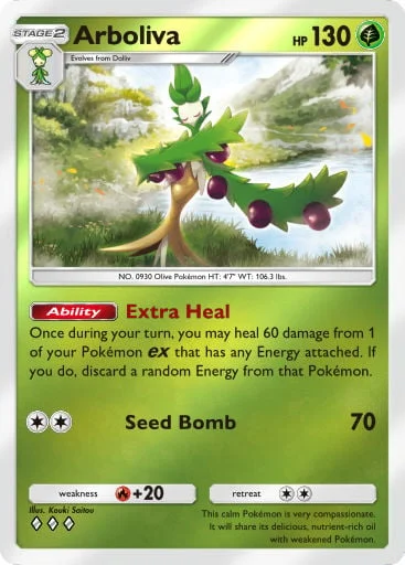 Arboliva 256/429, carta do Pacote Deluxe Mega (Pokémon TCG Pocket)