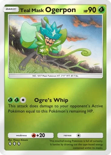 Teal Mask Ogerpon 257/429, carta do Pacote Deluxe Mega (Pokémon TCG Pocket)