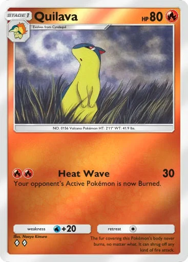 Quilava 263/429, carta do Pacote Deluxe Mega (Pokémon TCG Pocket)